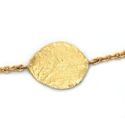 Yellow Gold Aspen Leaves Station Necklace - "Forest of Gold"