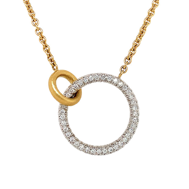 Diamond & Gold Necklace - "Unity"