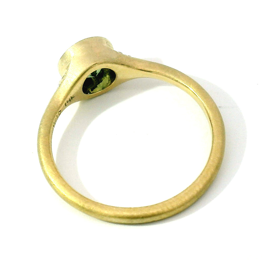 Montana Sapphire & Diamond Engagement Ring - "Spring Jewel"