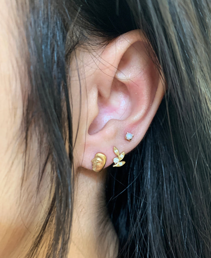 Rose Gold Stud Earrings - "The Big Sleep"