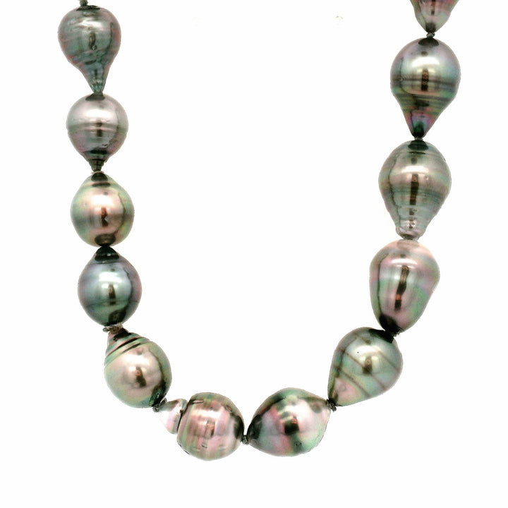 Tahitian Pearl Necklace with Hidden Vario Clasp - "Siren"