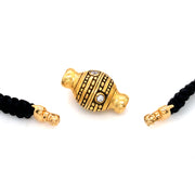 Diamond Vario Clasp & Macrame Bracelet - "Bead"