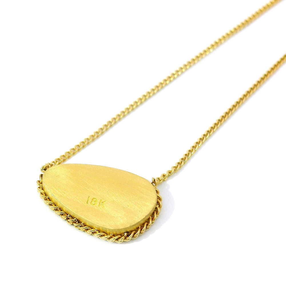 Australian Opal Doublet & Yellow Gold Necklace - "Nerina"