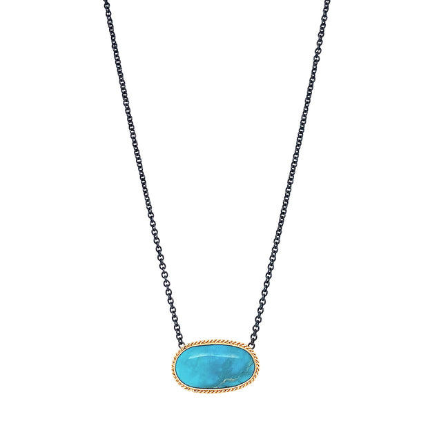 One-of-a-Kind Bisbee Turquoise Necklace - "Kintsugi"