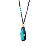 One-of-a-Kind Royston Turquoise Necklace - "Open Sea"