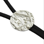 Silver Component Bolo Tie