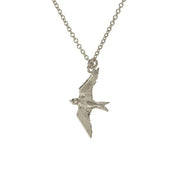 Sterling Silver Necklace - "Flying Swallow"