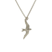 Sterling Silver Necklace - "Flying Swallow"