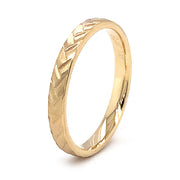 Yellow Gold Braided Wedding Band - "Weave"