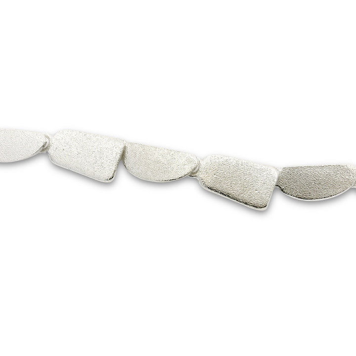 Sterling Silver Geometric Necklace - "Sand"