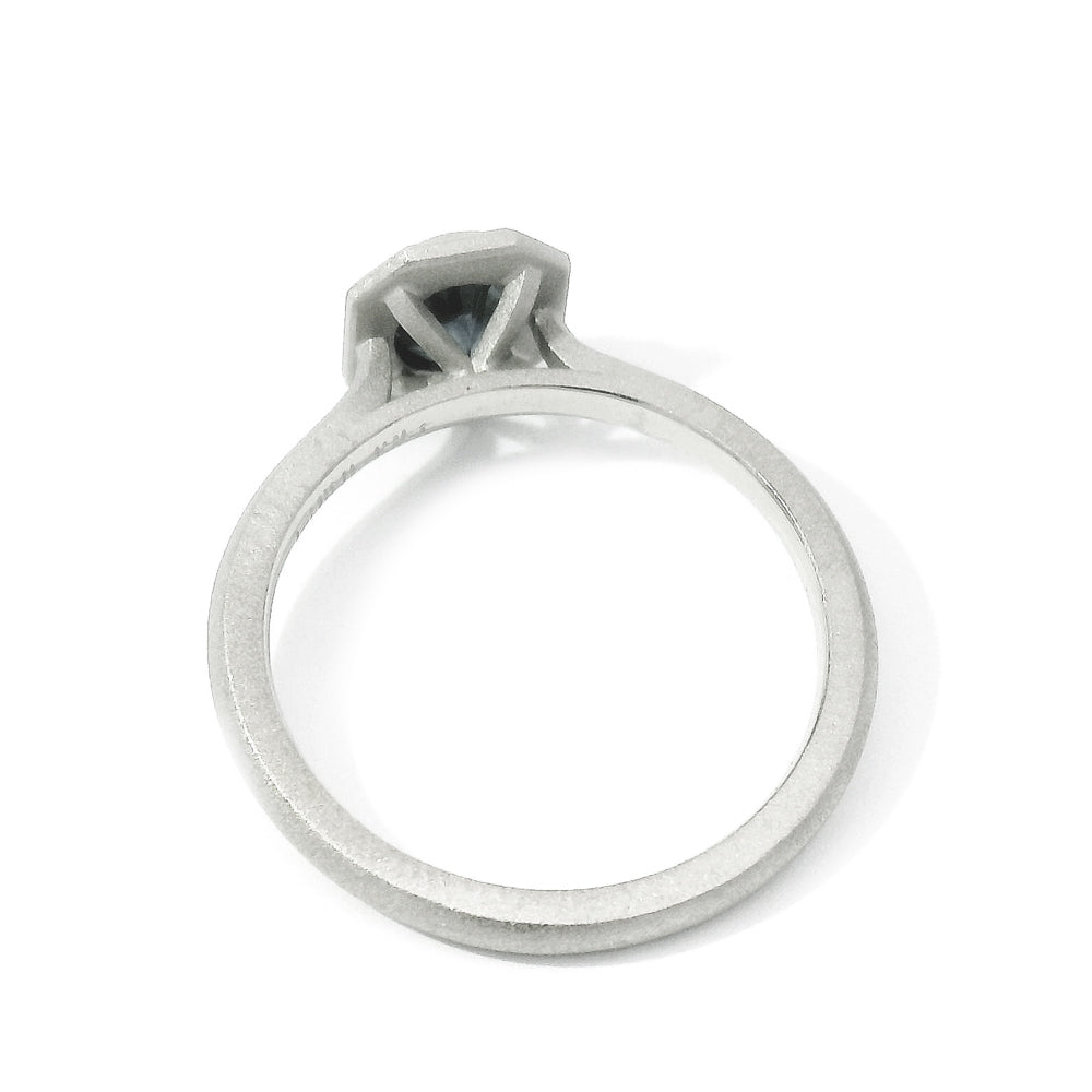 Montana Sapphire & White Gold Engagement Ring - "Fiona"