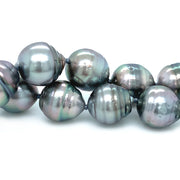 Tahitian Pearl Beaded Necklace with Hidden Vario Clasp - "Siren"