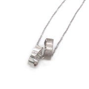 Sterling Silver Interlocking Mountain Pendant - "Absarokas"