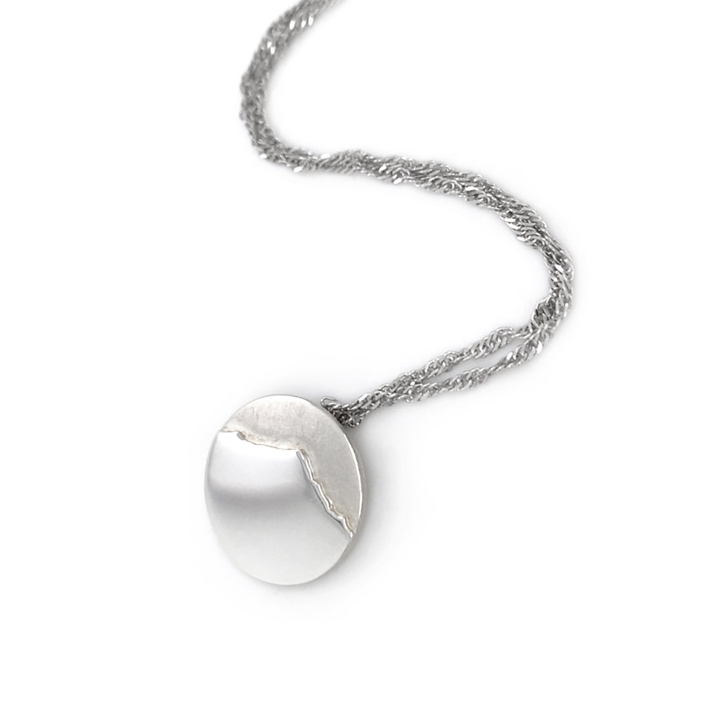 Sterling Silver Mountain Pendant - "Lone Peak"