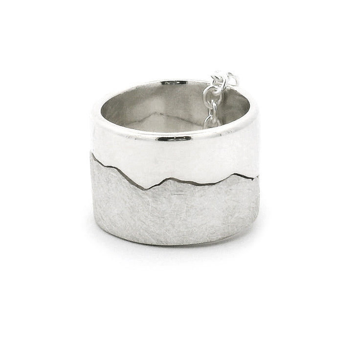 Sterling Silver Interlocking River Pendant - "Yellowstone River"