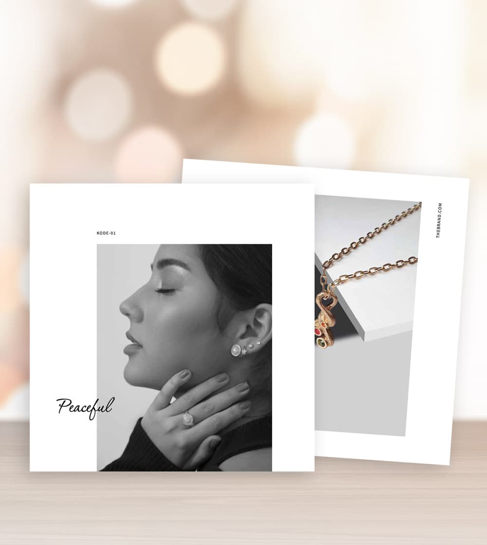 Printed photographs of jewelry