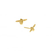 Petite 18K Yellow Gold Studs - "Itsy Bitsy Bee"