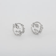 Sterling Silver Stud Earrings - "Woodland Loop"