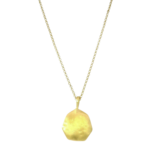 Gold Vermeil Hammered Necklace - "Essential"