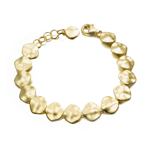 Gold Vermeil Link Bracelet - "Aqua"