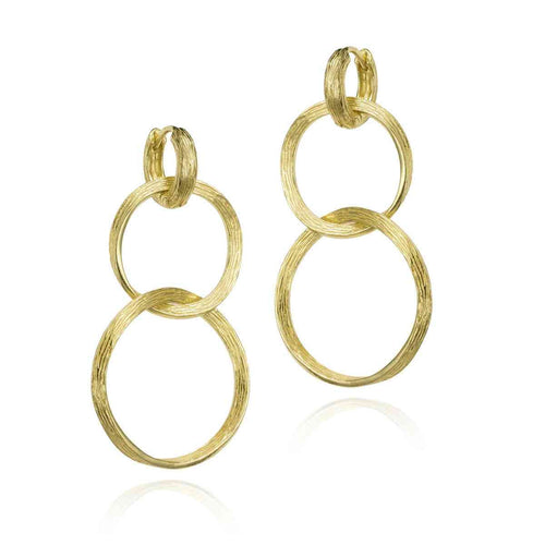 Gold Vermeil Double Drop Earrings - "Florence"