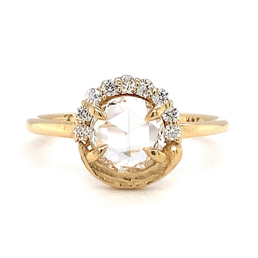 Le Conte by Eunmi Han 14K Yellow Gold Renoir Rose-Cut Diamond Engagement Ring Front