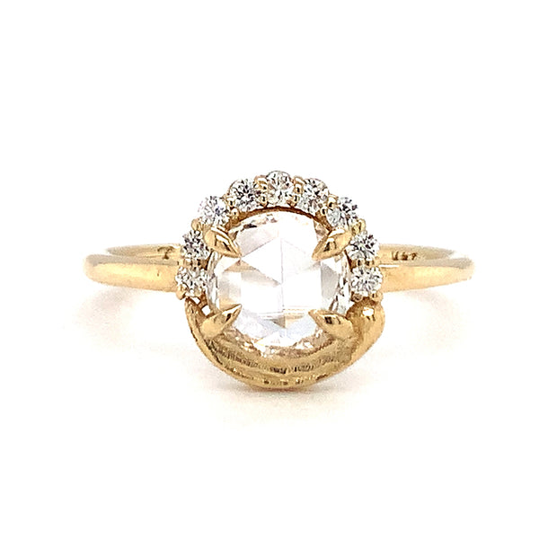 Le Conte by Eunmi Han 14K Yellow Gold Renoir Rose-Cut Diamond Engagement Ring Front