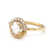 Rosecut Diamond & Yellow Gold Engagement Ring - "Renoir"