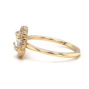 Rosecut Diamond & Yellow Gold Engagement Ring - "Renoir"