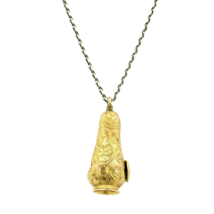 Victorian Era Gold Cigar Cutter Necklace - "Old Soul"