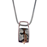 Tourmaline & Burgundy Sapphire Necklace - "Half Full"