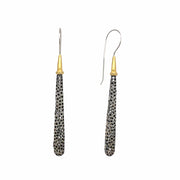 Sterling Silver and Gold Vermeil Drop Earrings - "Icicle"