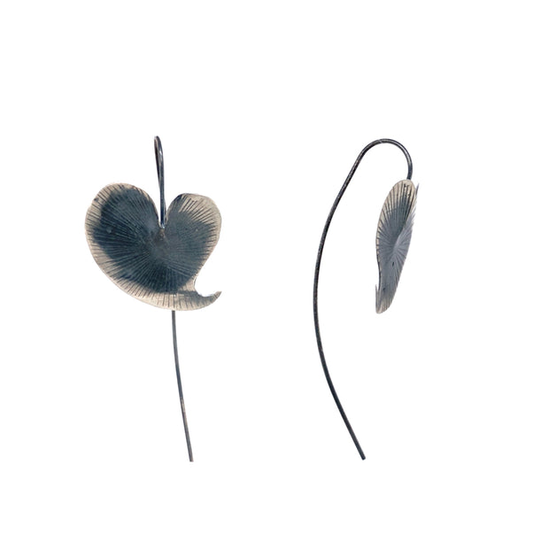 Sterling Silver Heart Earrings - "Betty"