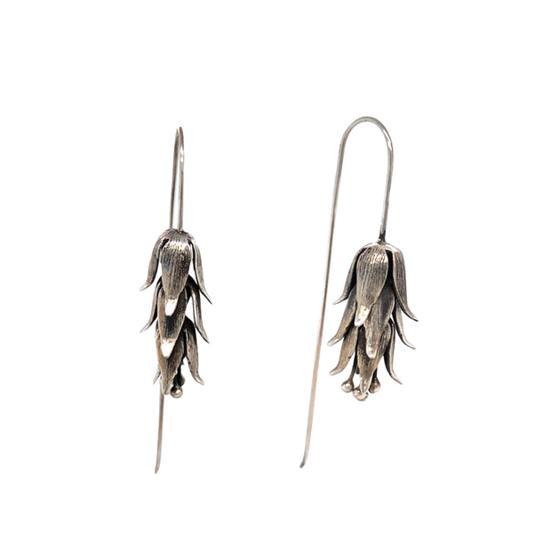 Sterling Silver Drop Earrings - "Akasaya"