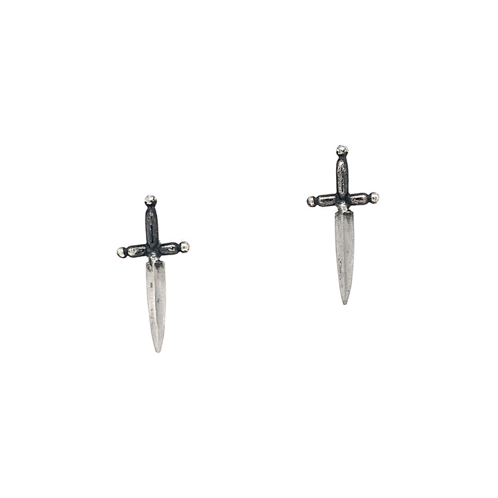 Sterling Silver Earrings - "Mini Dagger"
