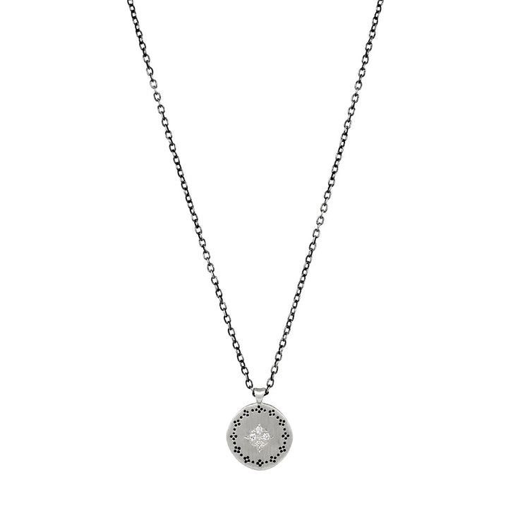 Sterling Silver and Diamond Necklace - "Four Star Nostalgia"