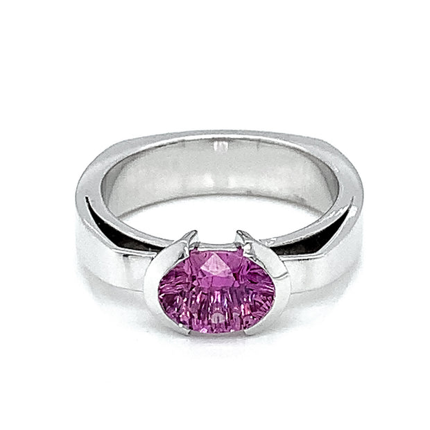 Fantasy-Cut Pink Sapphire Engagement Ring- "Cosmopolitan"