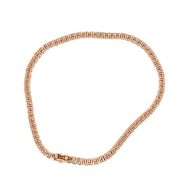 Rose Gold & Diamond Tennis Bracelet- "Grace Mae"