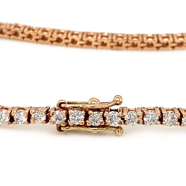 Rose Gold & Diamond Tennis Bracelet- "Grace Mae"