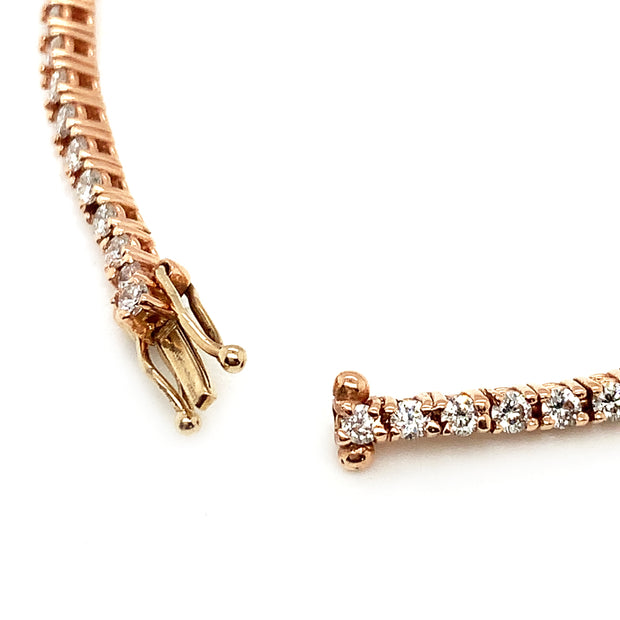 Rose Gold & Diamond Tennis Bracelet- "Grace Mae"