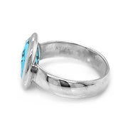 Sterling Silver Blue Topaz Ring-"Glass Sky"