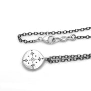 Diamond & Sterling Silver Necklace - "New Moon"