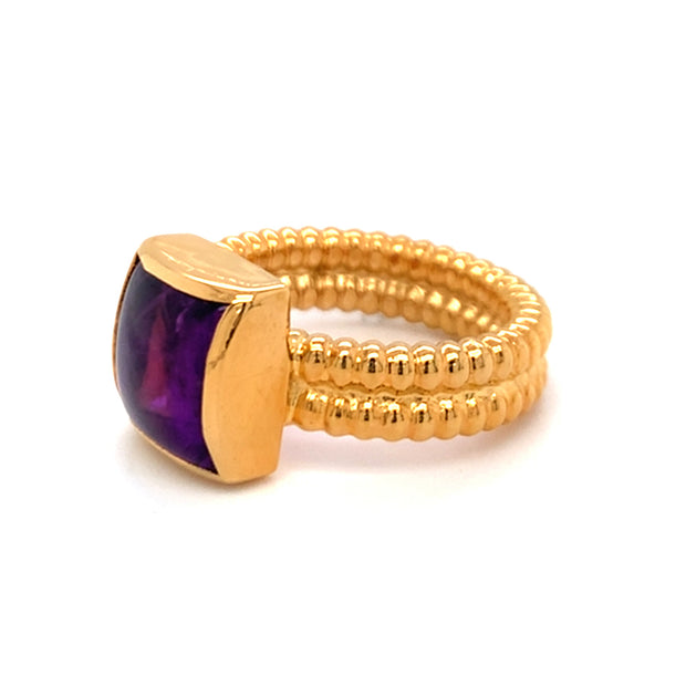 Gold Vermeil & Amethyst Ring - "Royal Treatment"