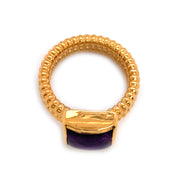 Gold Vermeil & Amethyst Ring - "Royal Treatment"