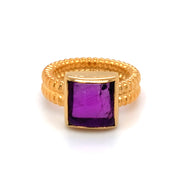 Gold Vermeil & Amethyst Ring - "Royal Treatment"