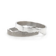 Sterling Silver Interlocking Ring - "Bridger Mountains"