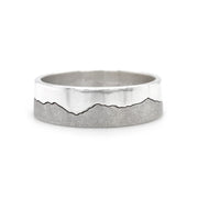 Sterling Silver Interlocking Ring - "Crazy Mountains"