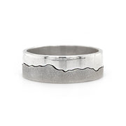 6mm Sterling Silver Interlocking Ring - "Madison River"