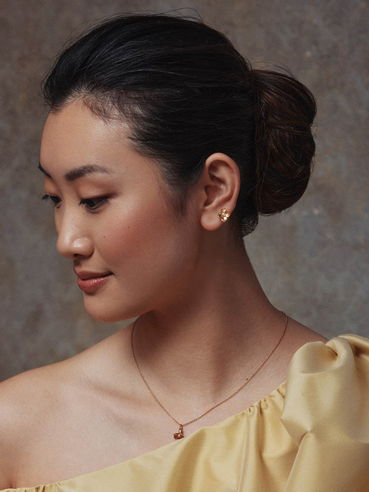 Gold Vermeil & Pearl Earrings - "Cuckoo Flower"