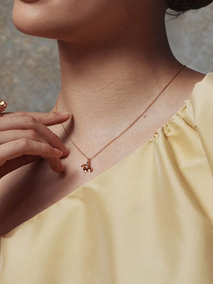 Gold Vermeil & Pearl Necklace - "Cuckoo Flower"